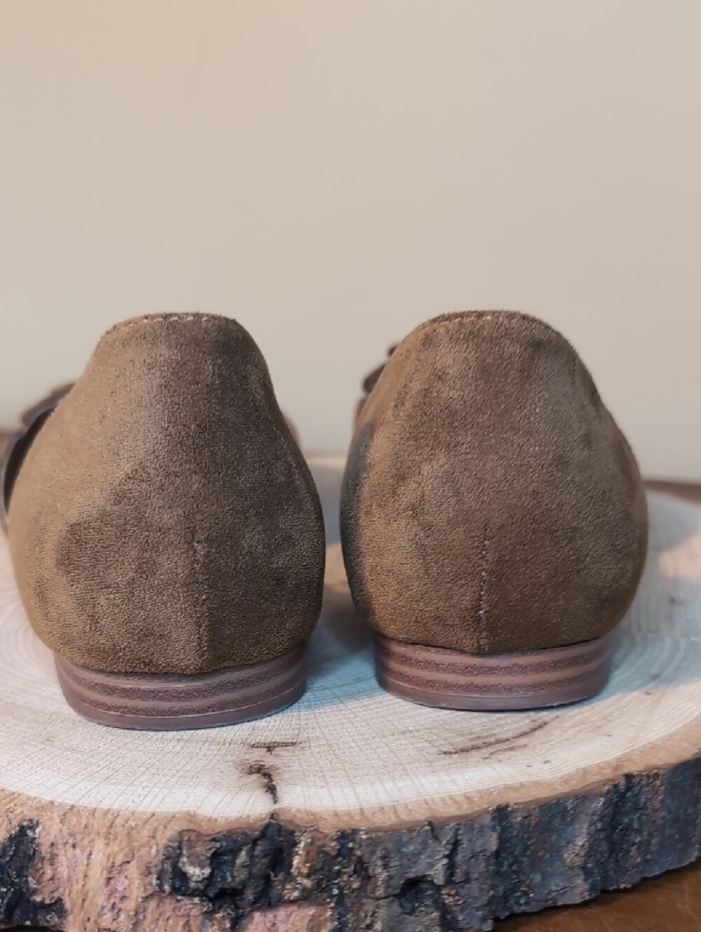 Kensie Brown Suede D'Orsay Loafers - Picture 7 of 11